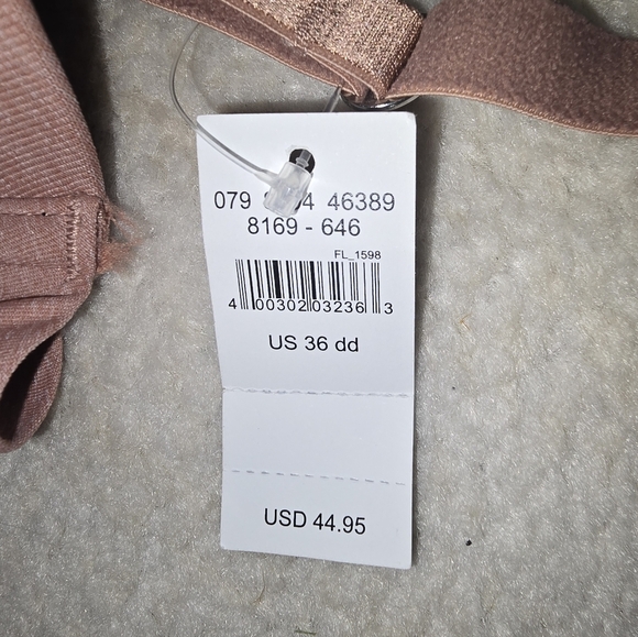 AERIE 36 DD Straples Underwire BRA,Women's Strapless Bra in Tan - Picture 4 of 7